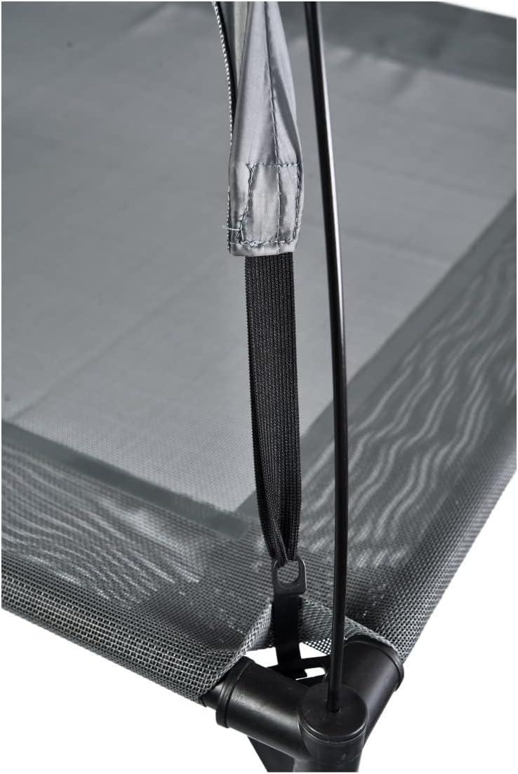 Outdoor Portable Grey Pet Dog Bed With Awning - Imagen 3