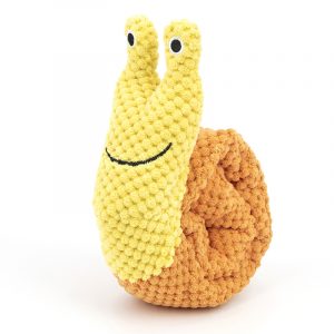 perro Snail Snuffle Toys Birthday Squeaky mascota Toys Brain Games Treat Dispensing para Foraging Instinct Training, Enrichment Hide y Sniff Plush Toys para Boredom