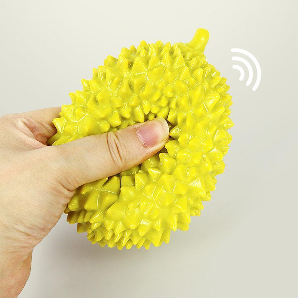 Dog Toys Durian Chew Glue Ball Pet Chewing Toys Dog Tooth Grinding Stick Very Resistant To Biting Teeth Cleaning Balls Puppy Dog Pet Safety Chew Toys Bite-Resistant Puppy Shape Durable Durian - Imagen 9